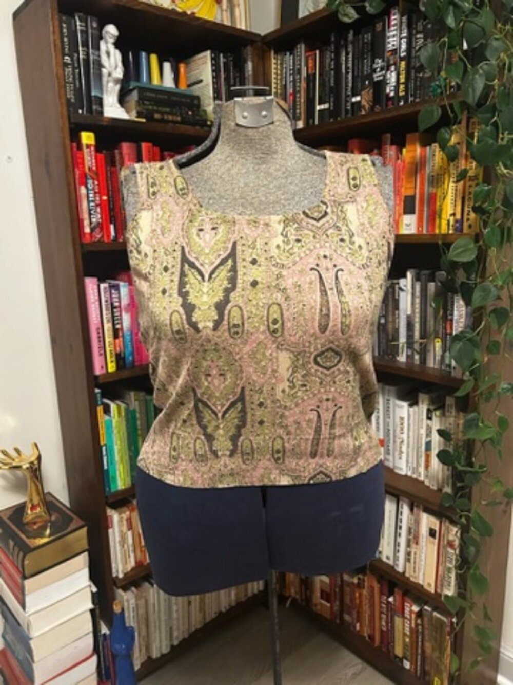 Sleeveless Silk Shell